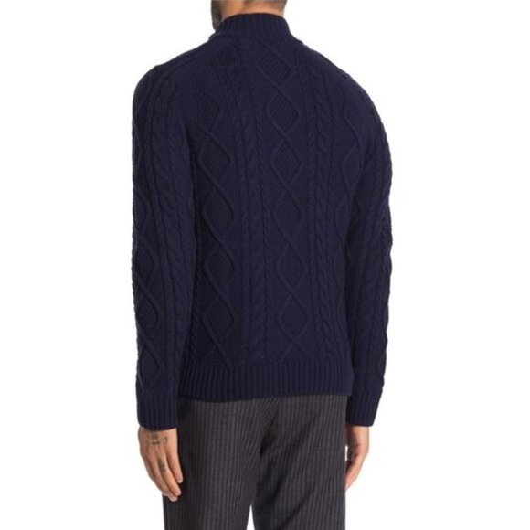 Brooks Brothers Cable Knit Wool Blend ZipUp Jacket - Picture 2 of 6